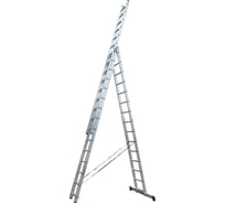 Лестница трехсекционная STAIRS универсальная усиленная 16 ступеней ALP316