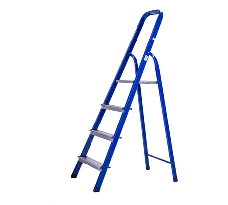 Стремянка STAIRS стальная с алюминиевыми ступенями ЛАЙТ 04 ступени CST04