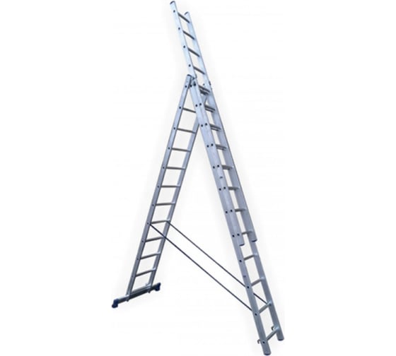 Лестница трехсекционная STAIRS универсальная усиленная 13 ступеней ALP313