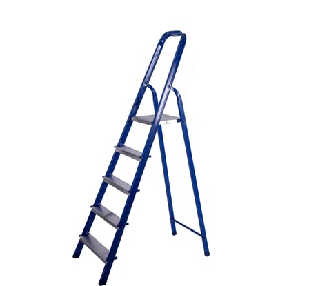 Стремянка STAIRS стальная с алюминиевыми ступенями ЛАЙТ 05 ступеней CST05