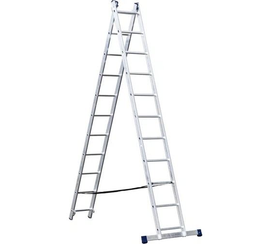 Лестница двухсекционная универсальная STAIRS 11 ступеней AL211