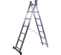 Лестница двухсекционная универсальная STAIRS 7 ступеней AL207