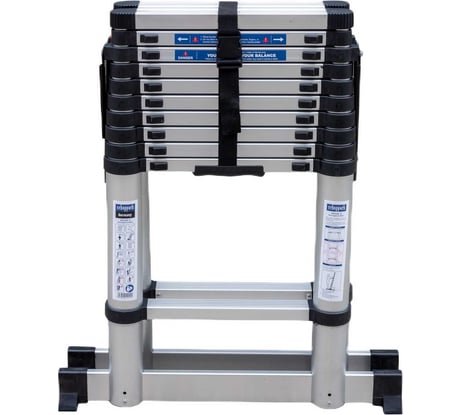 Стремянка телескопическая алюминиевая бытовая Scheppach 3.2м, 11+11 ступеней Sch-UP320-2(62501)