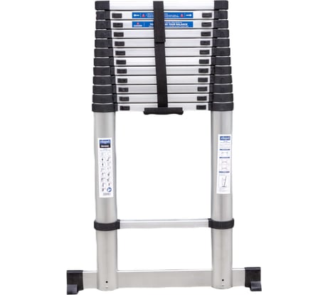 Лестница телескопическая алюминиевая бытовая Scheppach 5м, 13 ступеней Sch-UP500(62496)