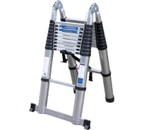 Лестница-стремянка телескопическая алюминиевая бытовая Scheppach 3.2+3.2м, 10+10 ступеней Sch-UP320-M(62499)