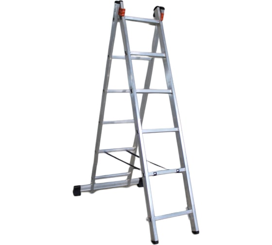 Алюминиевая двухсекционная лестница ООО РИЗ 2х6 LAD2X6 1