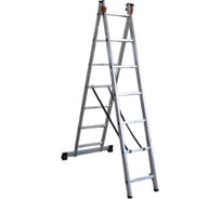 Алюминиевая двухсекционная лестница ООО РИЗ 2х7 LAD2X7