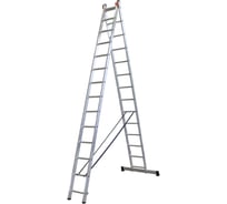 Алюминиевая двухсекционная лестница ООО "РИЗ" 2х14 LAD2X14