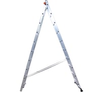 Алюминиевая двухсекционная лестница ООО "РИЗ" 2х10 LAD2X10