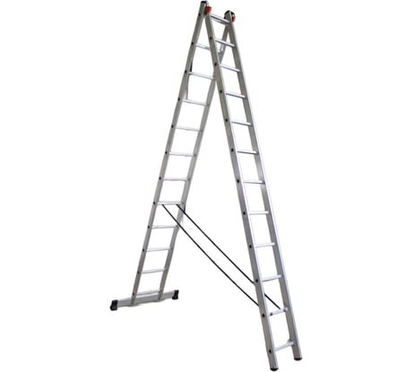 Алюминиевая двухсекционная лестница ООО "РИЗ" 2х11 LAD2X11
