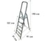 Стремянка односторонняя ООО "МЗТ" 6 ступеней, оцинкованная сталь stepladder06 2