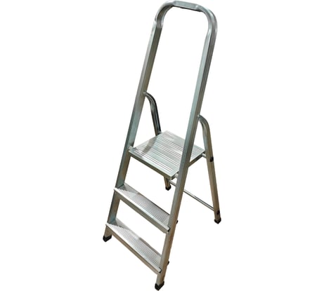 Стремянка односторонняя ООО "МЗТ" 3 ступени, оцинкованная сталь stepladder03