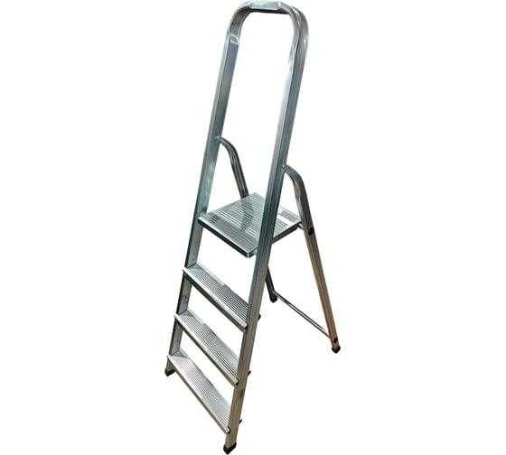 Стремянка односторонняя ООО "МЗТ" 4 ступени, оцинкованная сталь stepladder04 1