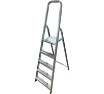 Стремянка односторонняя ООО "МЗТ" 5 ступеней, оцинкованная сталь stepladder05