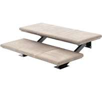 Модульная лестница weeco 2 ступени 660х1050х300мм цвет светло-серый ЛМСС2