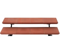 Модульная лестница weeco 2 ступени 660х1380х330мм цвет терракот ЛМТ2-4