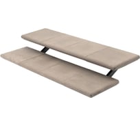 Модульная лестница weeco 2 ступени 660х1380х330мм цвет светло-серый ЛМСС2-4