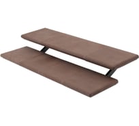 Модульная лестница weeco 2 ступени 660х1380х330мм цвет шоколад ЛМШ2-4