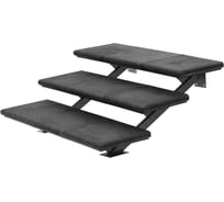 Модульная лестница weeco 3 ступени 960х1050х450мм цвет графит ЛМГ3