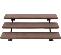 Модульная лестница weeco 3 ступени цвет шоколад ЛМШ3-4