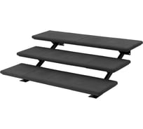 Модульная лестница weeco 3 ступени, ширина 138 см, цвет графит ЛМГ3-4