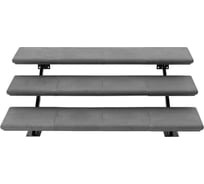 Модульная лестница weeco 3 ступени, ширина 138 см, цвет серый ЛМС3-4