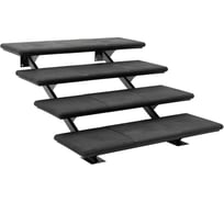 Модульная лестница weeco 4 ступени 1260х1050х600мм цвет графит ЛМГ4