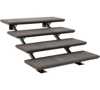 Модульная лестница weeco 4 ступени 1260х1050х600мм цвет серый ЛМС4