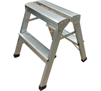 Стремянка двусторонняя ООО МЗТ 2 ступени, оцинкованная сталь stepladder2x2