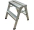 Стремянка двусторонняя ООО МЗТ 2 ступени, оцинкованная сталь stepladder2x2 1