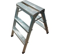 Стремянка двусторонняя ООО МЗТ 3 ступени, оцинкованная сталь stepladder3x3