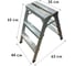 Стремянка двусторонняя ООО МЗТ 3 ступени, оцинкованная сталь stepladder3x3 2