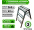 Стремянка двусторонняя ООО МЗТ 3 ступени, оцинкованная сталь stepladder3x3 3