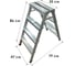 Стремянка двусторонняя ООО МЗТ 4 ступени, оцинкованная сталь stepladder4x4 2