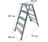 Стремянка двусторонняя ООО МЗТ 5 ступеней, оцинкованная сталь stepladder5x5 2