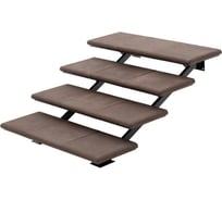 Лестница модульная 4 ступени 1260*1050*600мм цвет шоколад WEECO ЛМШ4