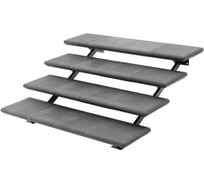 Лестница модульная 4 ступени 1260*1380*600мм цвет серый WEECO ЛМС4-4