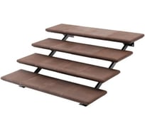 Лестница модульная 4 ступени 1260*1380*600мм цвет шоколад WEECO ЛМШ4-4