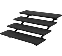 Лестница модульная 4 ступени, ширина 138 см, цвет графит WEECO ЛМГ4-4