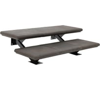 Лестница модульная сборная 2 ступени 660*1050*300мм цвет серый WEECO ЛМС2