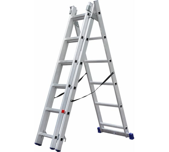 Трехсекционная алюминиевая лестница SMARTY 3х6 SN011-306