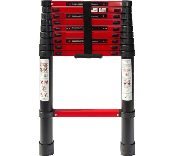 Лестница телескопическая WORKY BLACK 3, 4м, 9 ступеней ARD260726 1