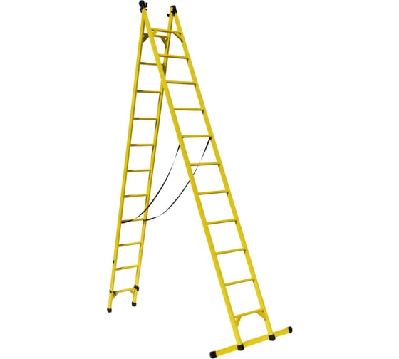 Лестница диэлектрическая стеклопластиковая двухсторонняя универсальная ООО "ЛУЧ" ЛСД-У-2х11-К55П 1