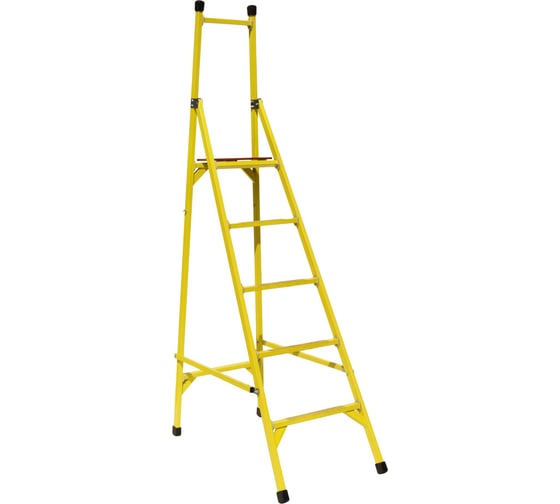 Стремянка диэлектрическая стеклопластиковая ООО "ЛУЧ" с вертикальной опорой ССВ-2,4-Ф40П 1