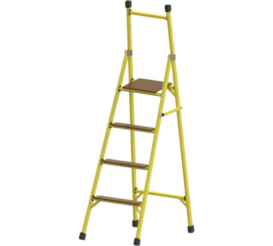 Стремянка стеклопластиковая ООО "ЛУЧ" с вертикальной опорой с широкими ступенями ССВ-2,1Ш-Ф40П 1