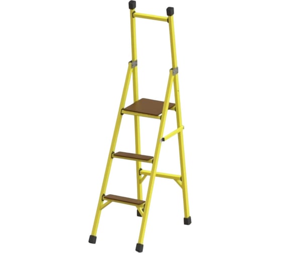 Стремянка стеклопластиковая ООО "ЛУЧ" с вертикальной опорой с широкими ступенями ССВ-1,8Ш-Ф40П 1