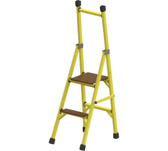 Стремянка стеклопластиковая ООО "ЛУЧ" с вертикальной опорой с широкими ступенями ССВ-1,5Ш-Ф40П 1