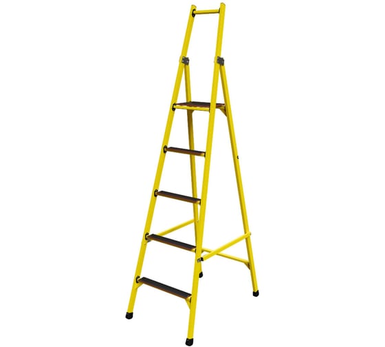 Стремянка диэлектрическая стеклопластиковая с симметричной опорой с широкими ступенями ООО "ЛУЧ" ССС-2,5Ш-Ф40П 1