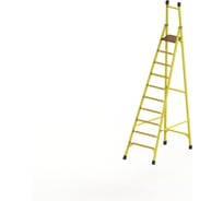 Стремянка диэлектрическая стеклопластиковая ООО "ЛУЧ" с вертикальной опорой телеком ССВ-3,1Т-Ф55П