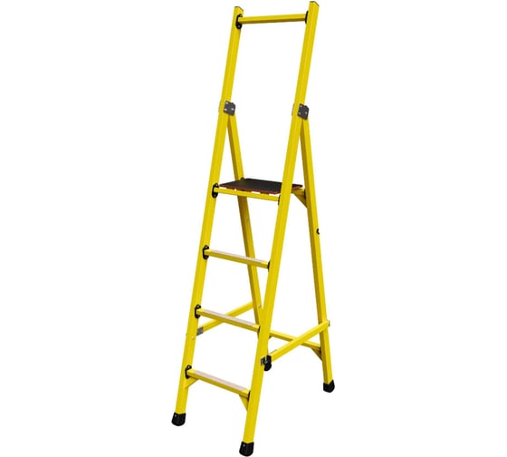 Стремянка диэлектрическая стеклопластиковая ООО "ЛУЧ" с симметричной опорой телеком ССС-1,8Т-Ф40П 1